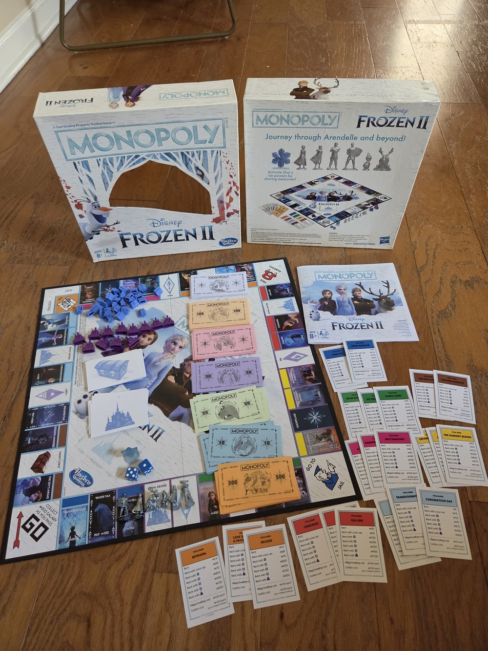 Hasbro Monopoly: Disney Frozen II Edition Board Game - Opened. Never Used.